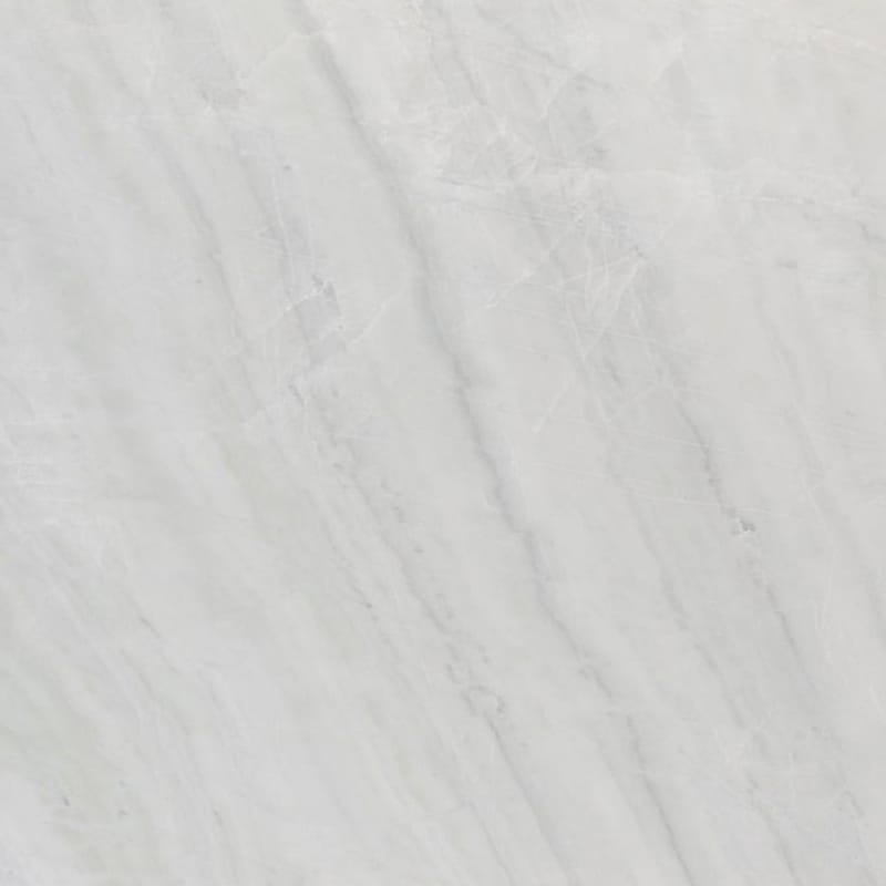 Elegant Smokey White Marble with soft white tones and smoky gray veining, ideal for flooring and countertops.
