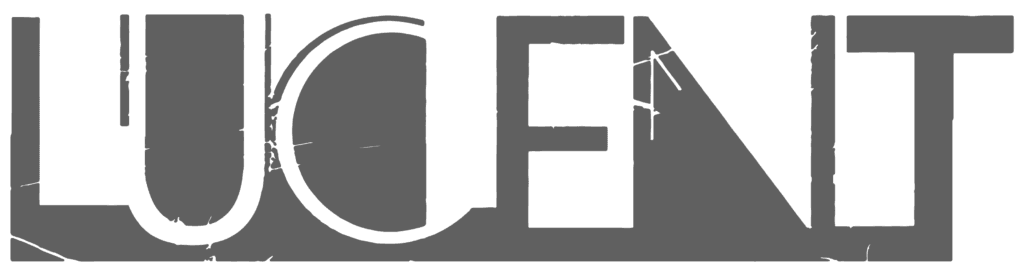 Logo of Lucent Trading with a minimalist design and gray color