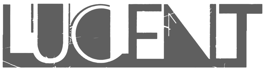 Logo of Lucent Trading with a minimalist design and gray color